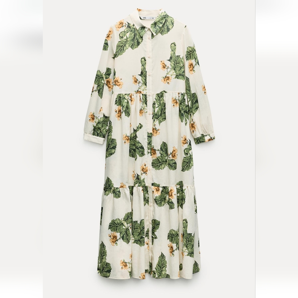 NWT Zara Floral Print Dress ZW Collection